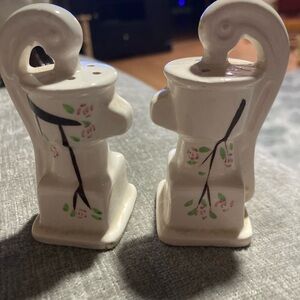Floral Ceramic Salt and Pepper Shakers